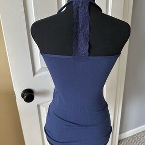 Coobie Navy Lace T Back Camisole